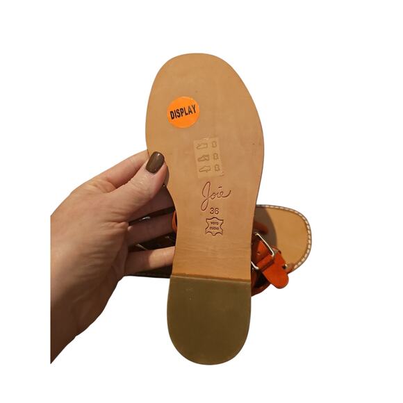 JOIE Eri Sandal, Size 36 orange red suede gladiator sandals sz 6 new $285 - Picture 3 of 4